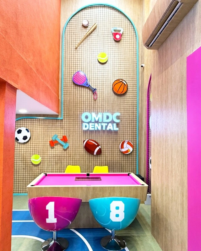 Nuansa sport di OMDC Dental cabang ke-20 di Ampera, Jakarta Selatan. 